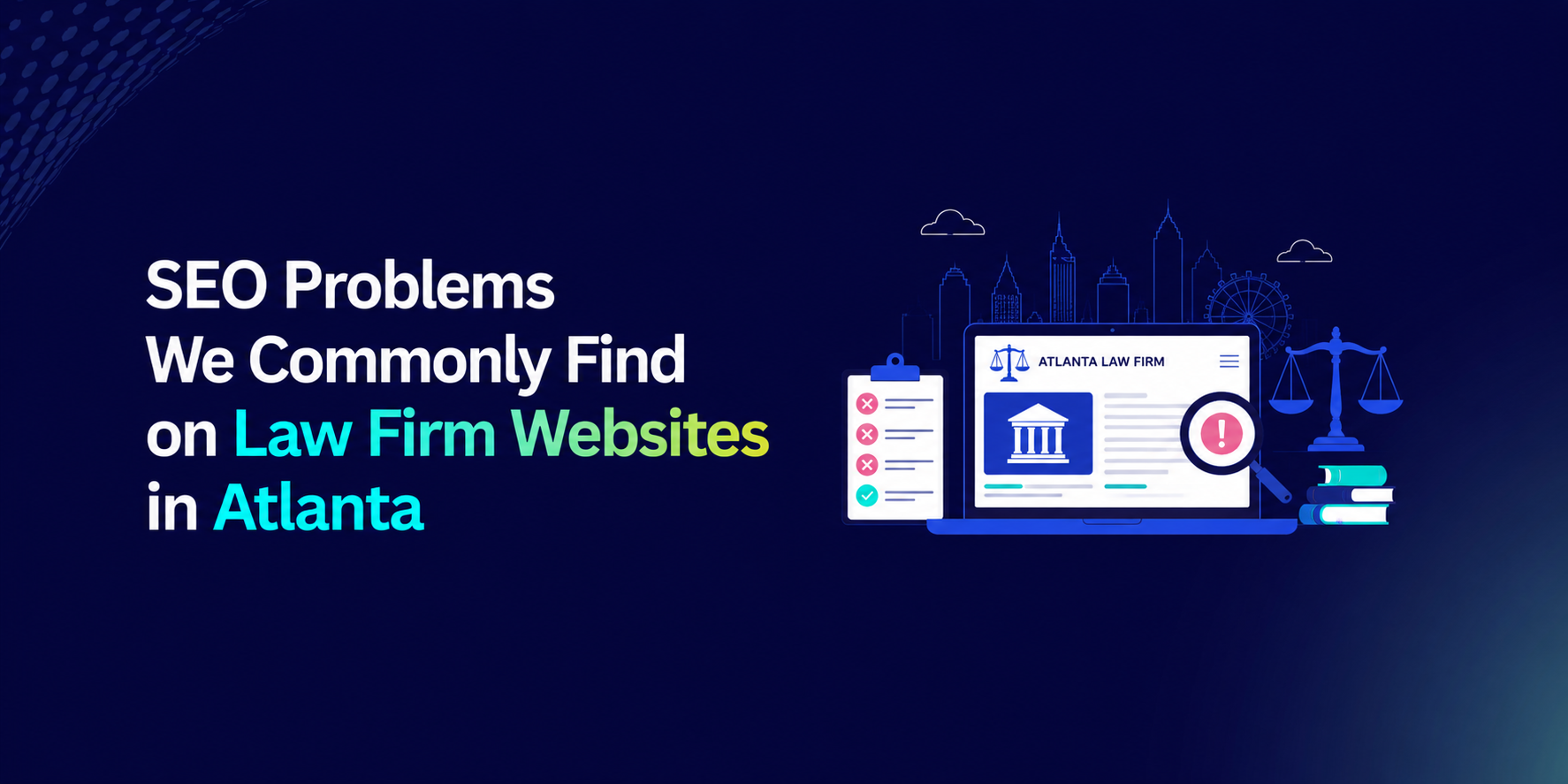 SEO Problems We Commonly Find on Law Firm Websites in Atlanta