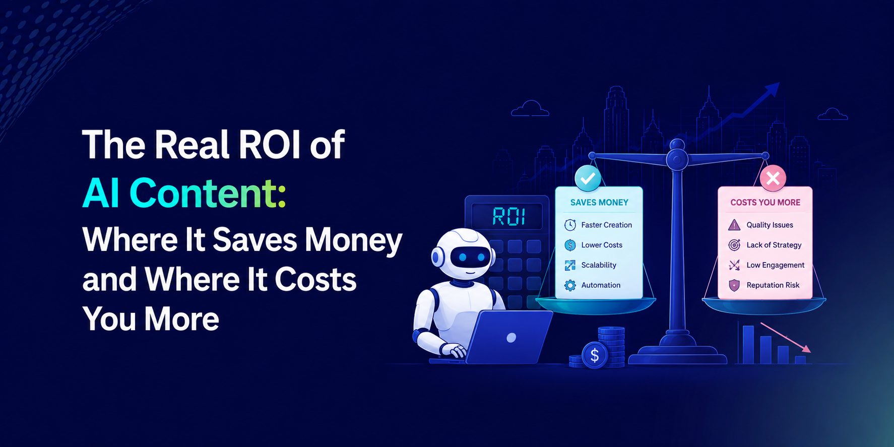 The Real ROI of AI Content: Where It Saves Money and Where It Costs You More
