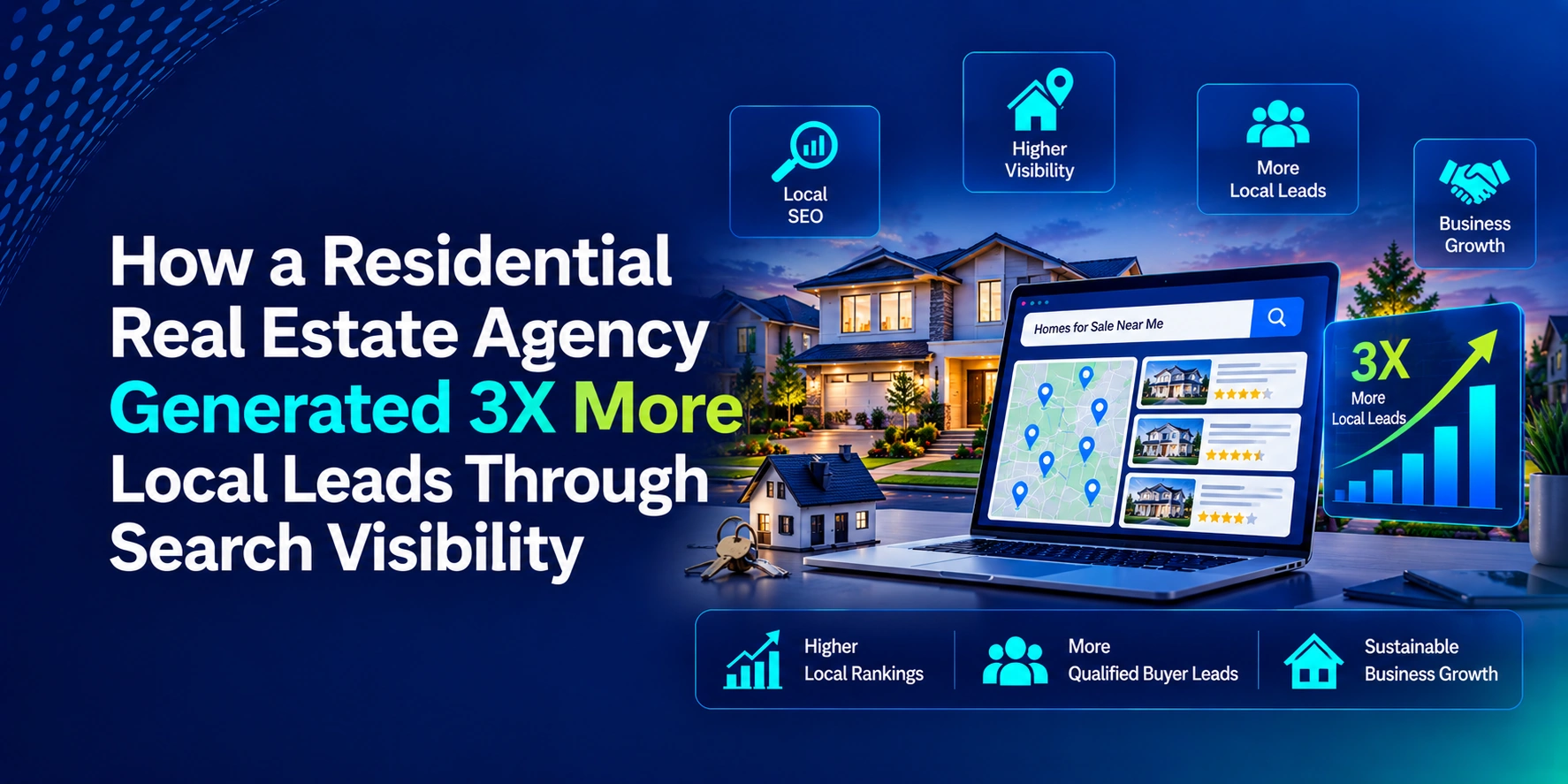 How an Austin Residential Real Estate Agency Generated 3X More Local Leads Through Search Visibility